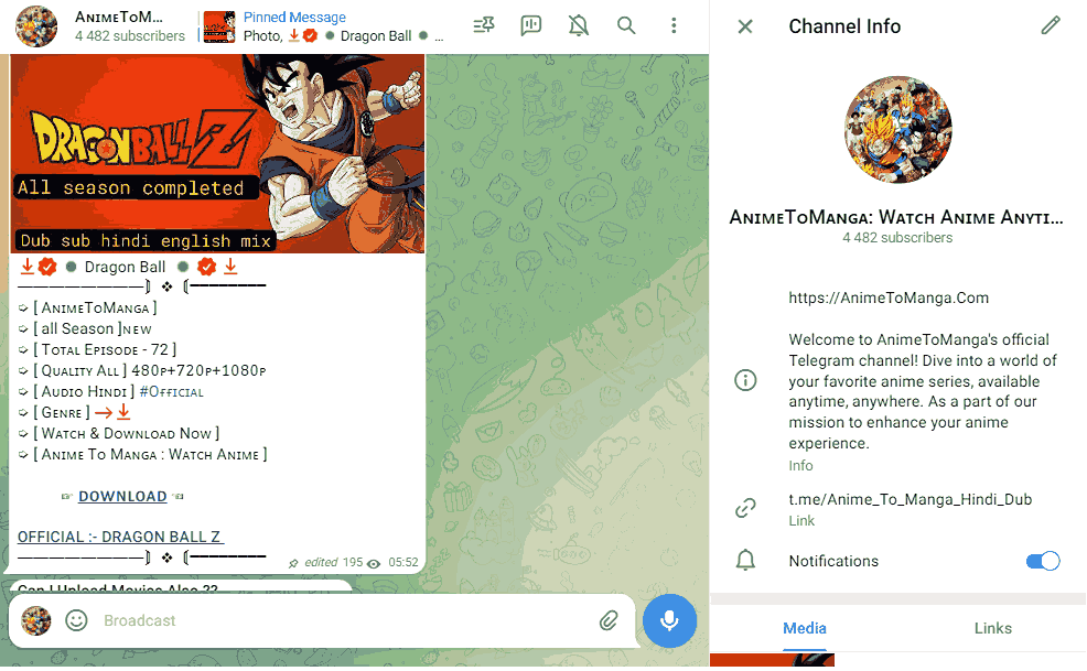 TopManga in 2024 telegram channel image